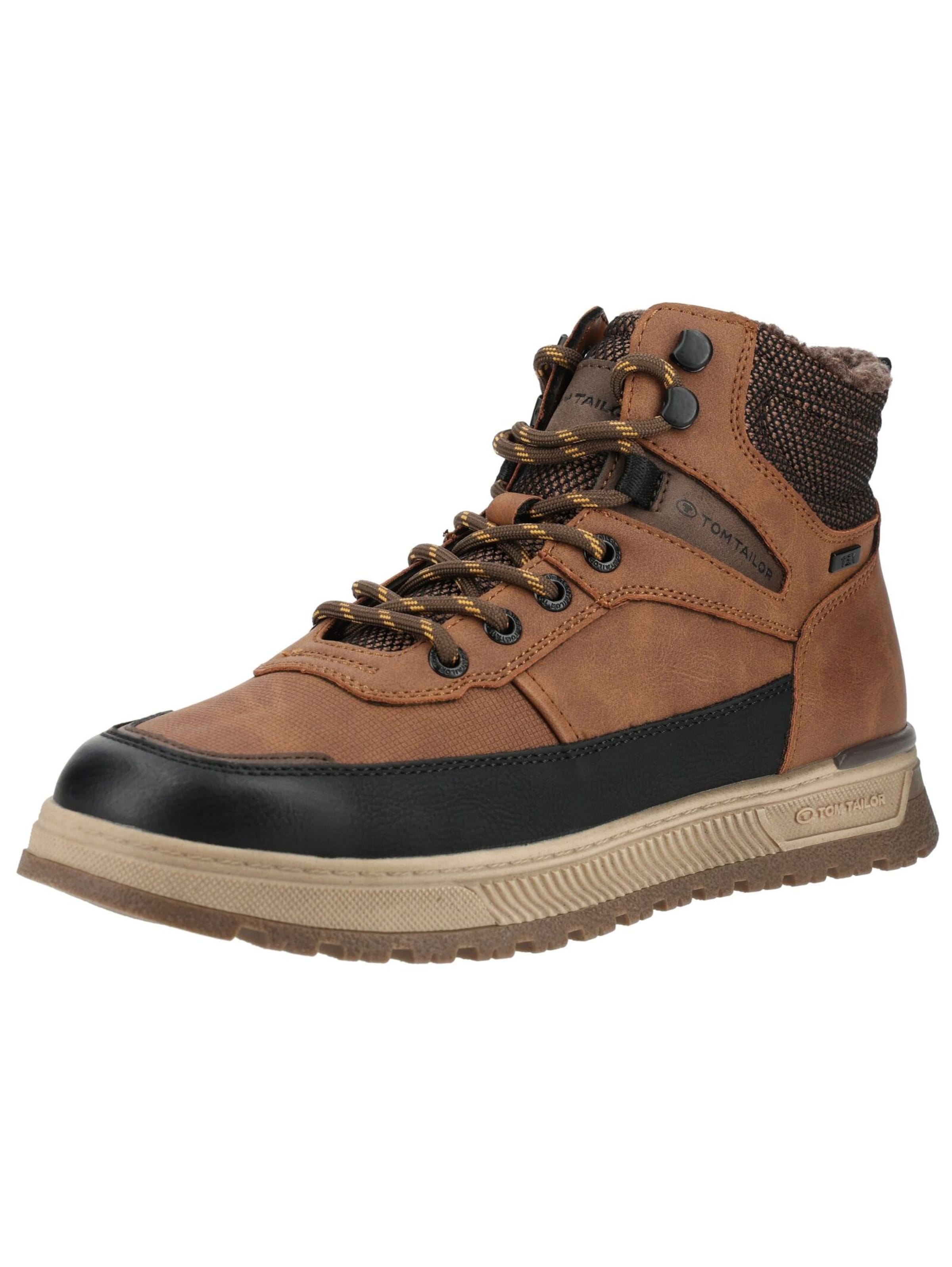 TOM TAILOR Lace-Up Boots in 40 in Cognac / Black, Item view
