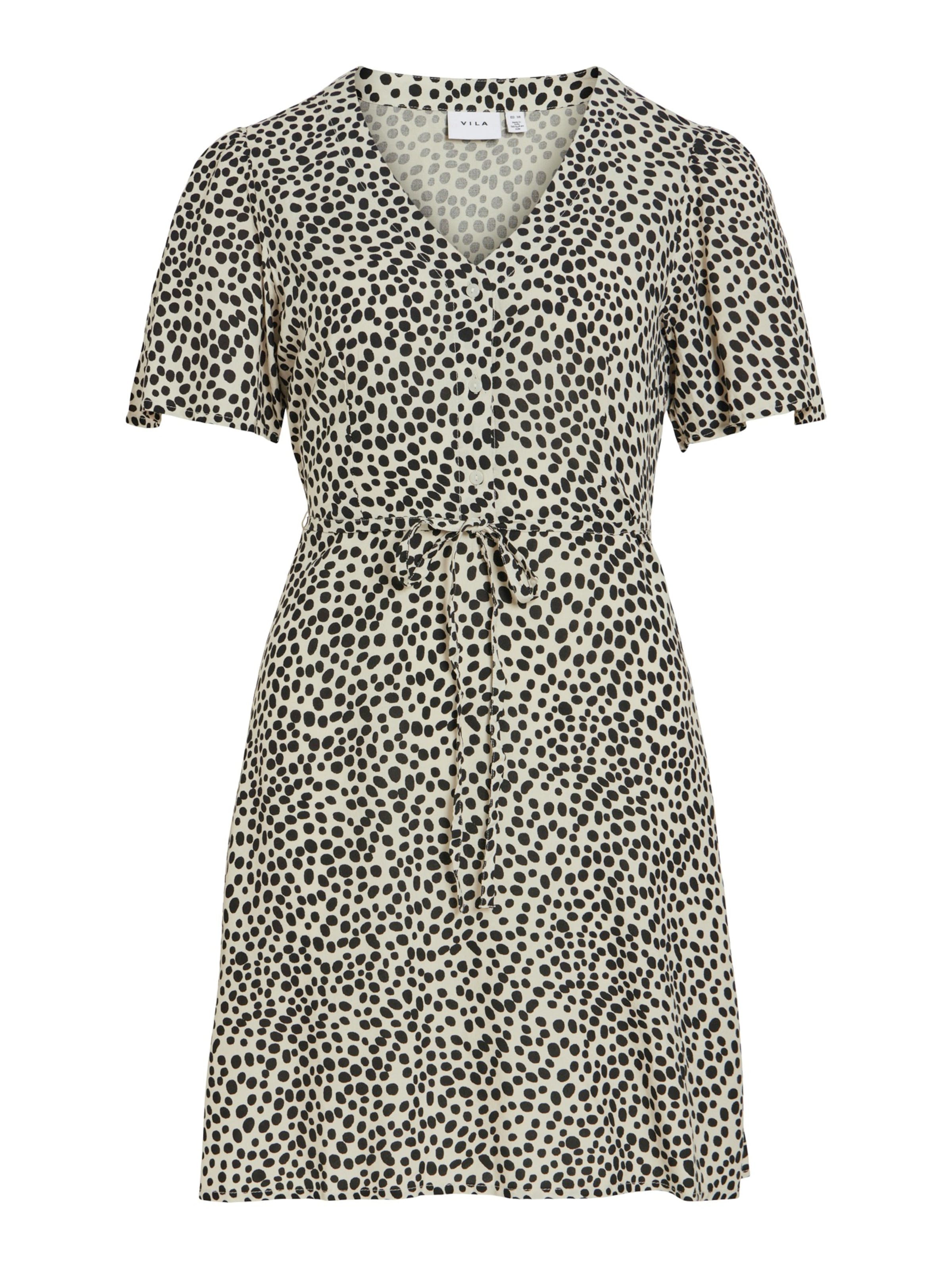 VILA Καλοκαιρινό φόρεμα 'VIGRACE' σε μπεζ / μαύρο, Άποψη προϊόντος