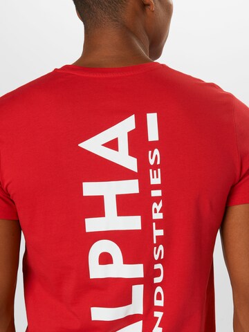 T-Shirt ALPHA INDUSTRIES en rouge