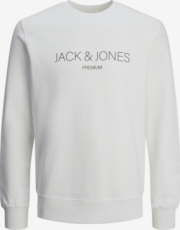 JACK & JONES Sweatshirt 'JARED' i vit: framsida