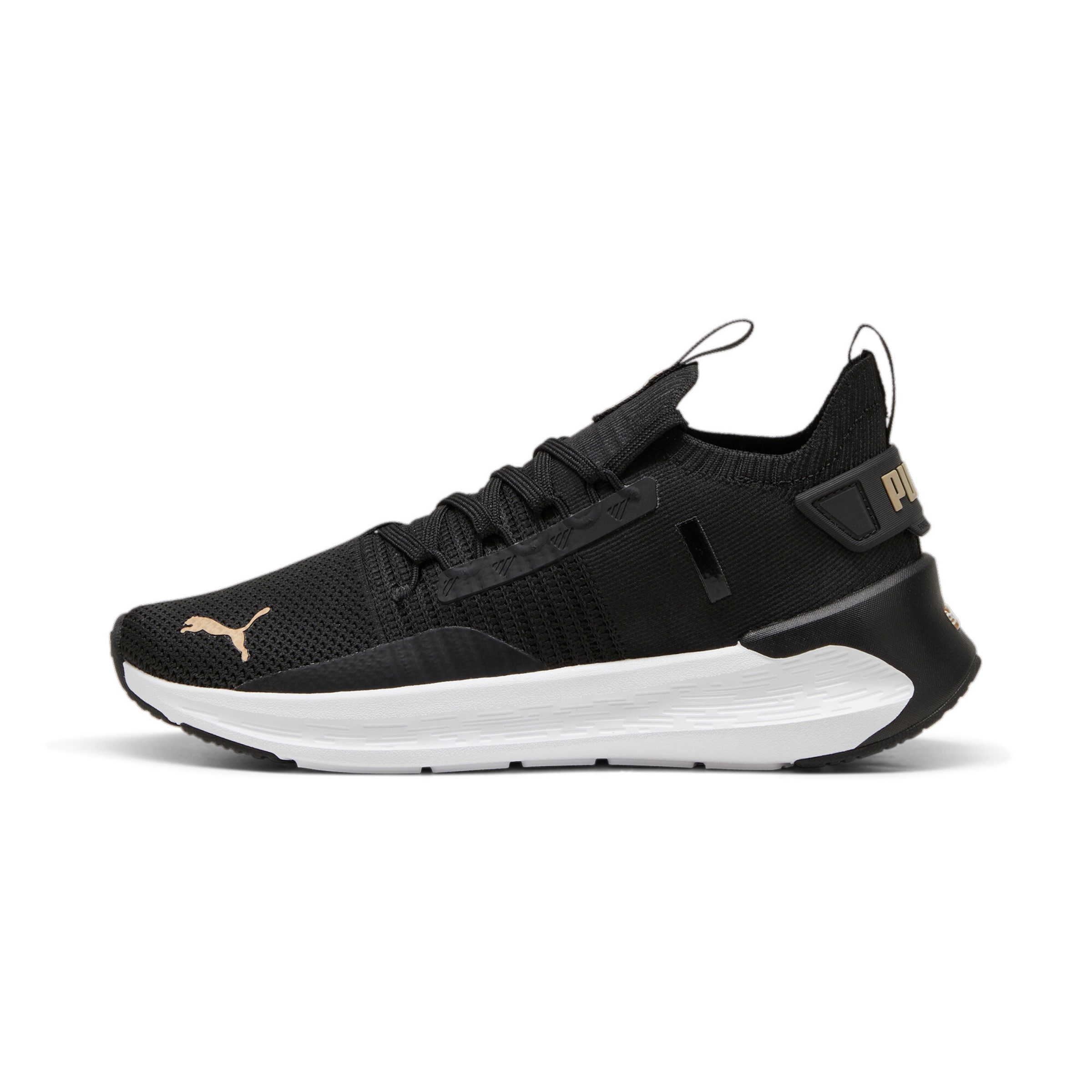 PUMA Running Shoes in Black: front