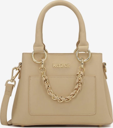 Kazar Handbag in Beige: front