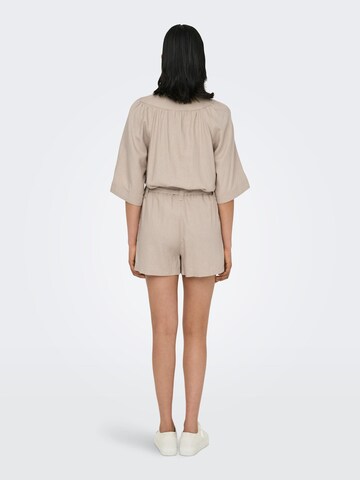 ONLY Regular Trousers 'Caro' in Beige