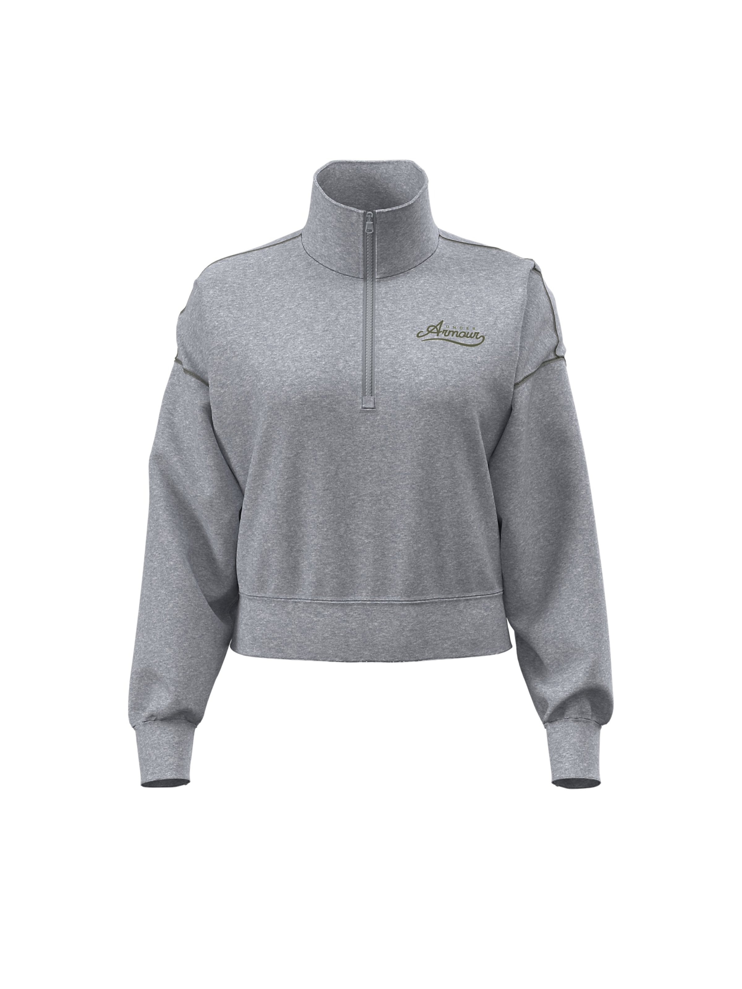 UNDER ARMOUR Athletic Sweatshirt 'Rival' in Grey: front