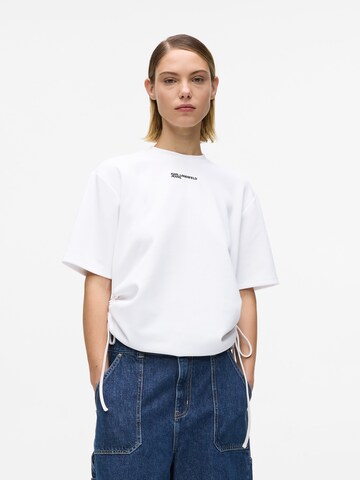 T-shirt KARL LAGERFELD JEANS en blanc : devant