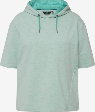 Sweat-shirt Ulla Popken en vert : devant