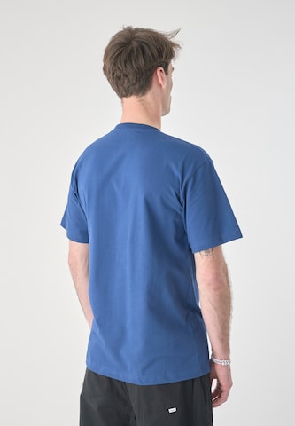 Cleptomanicx Shirt 'Classic Tee Ligull Classic' in Blue