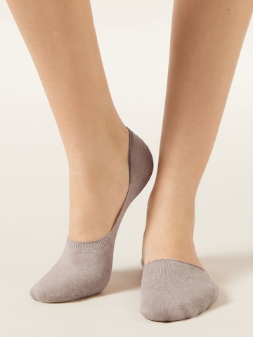 CALZEDONIA Ankle Socks in Beige