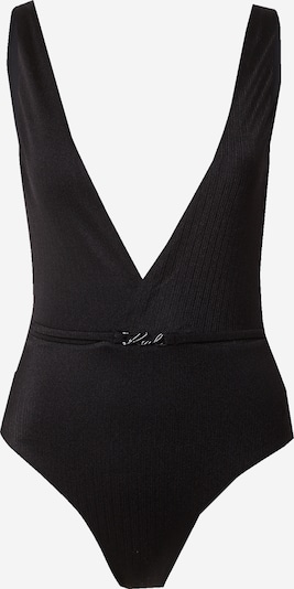 Karl Lagerfeld Badeanzug 'Dna Shiny' in schwarz, Produktansicht