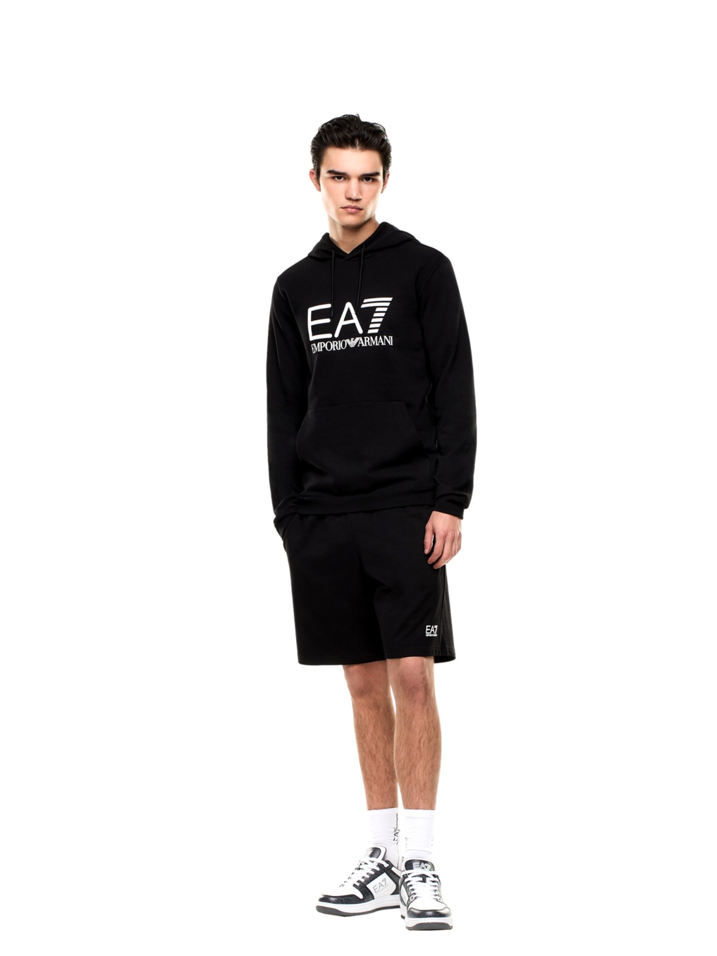 EA7 Emporio Armani Trui in Zwart