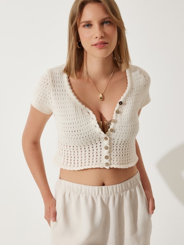 Happiness İstanbul Pletena jopa | bež barva: sprednja stran