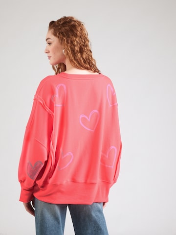 miss goodlife Sweatshirt 'Heart' in Pink