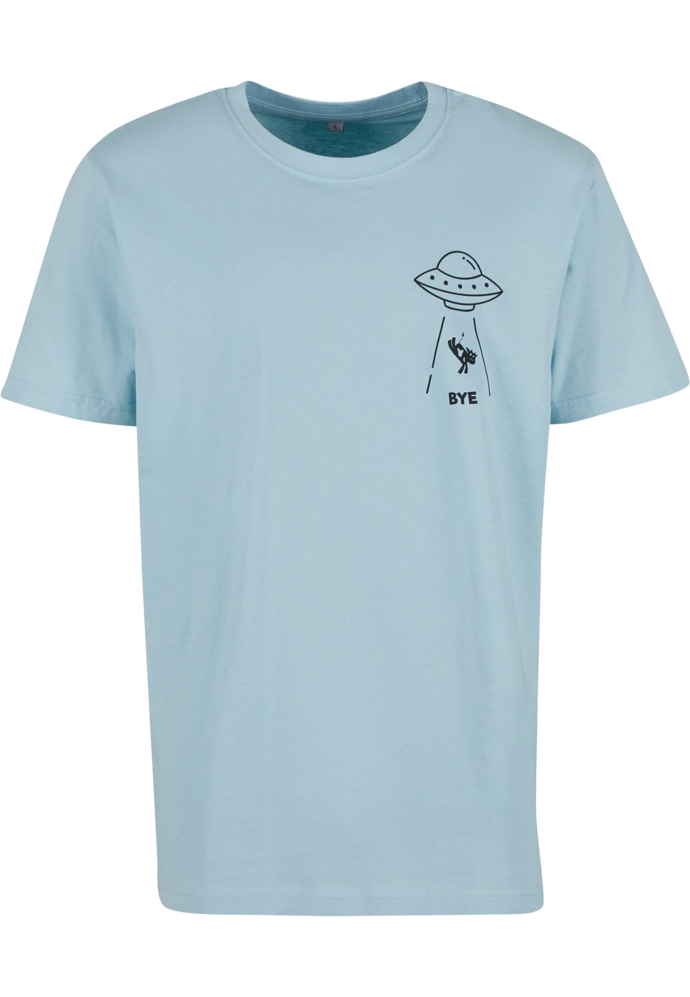 Mister Tee Shirt 'Ufo' in Blauw: voorkant