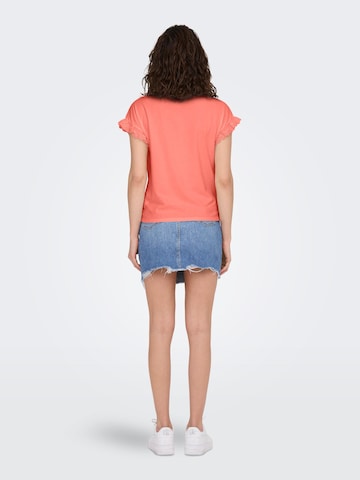 T-shirt 'Iris' ONLY en orange