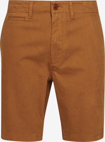 Superdry Regular Chino Pants in Brown: front