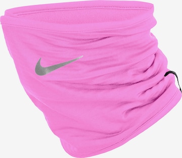 NIKE Sports Scarf in Pink: front