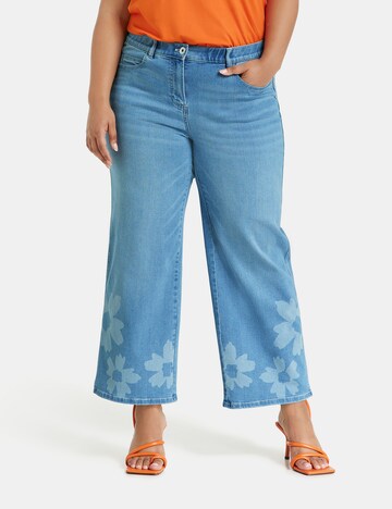 SAMOON Wide leg Jeans in Blue: front