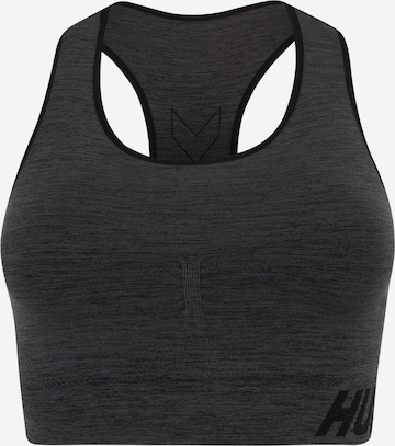 Bustier Soutien-gorge de sport Hummel en noir : devant