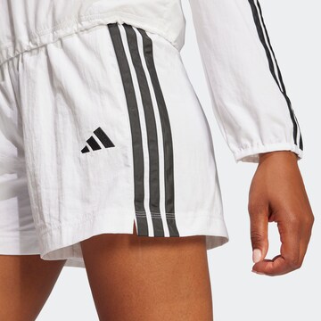 ADIDAS SPORTSWEAR Loose fit Sports trousers in White
