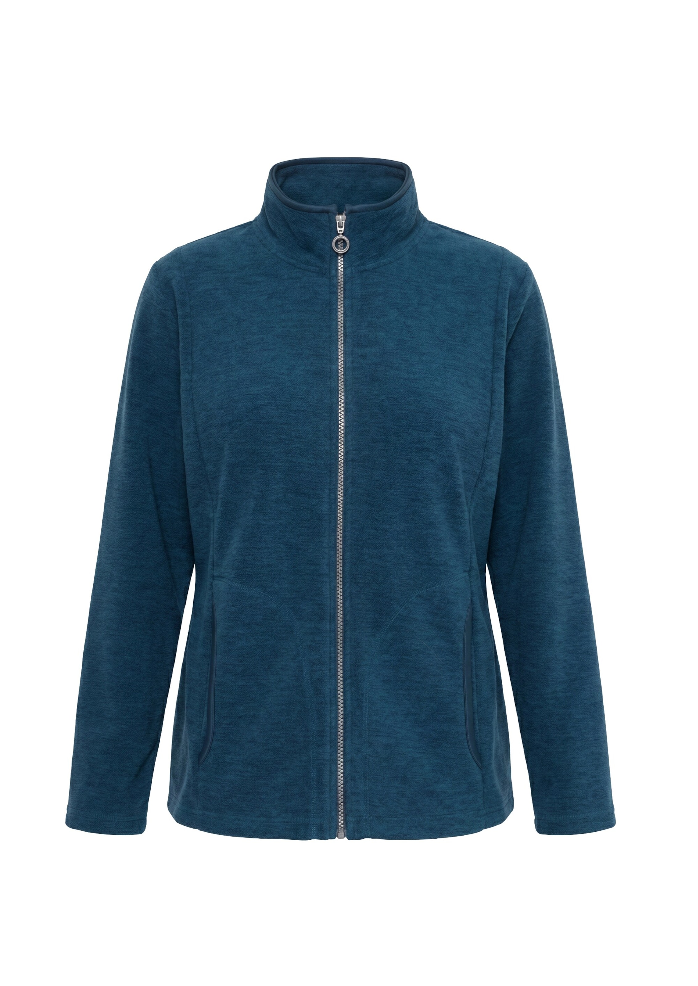 Ulla Popken Sweatjacke in Blau: Vorderseite
