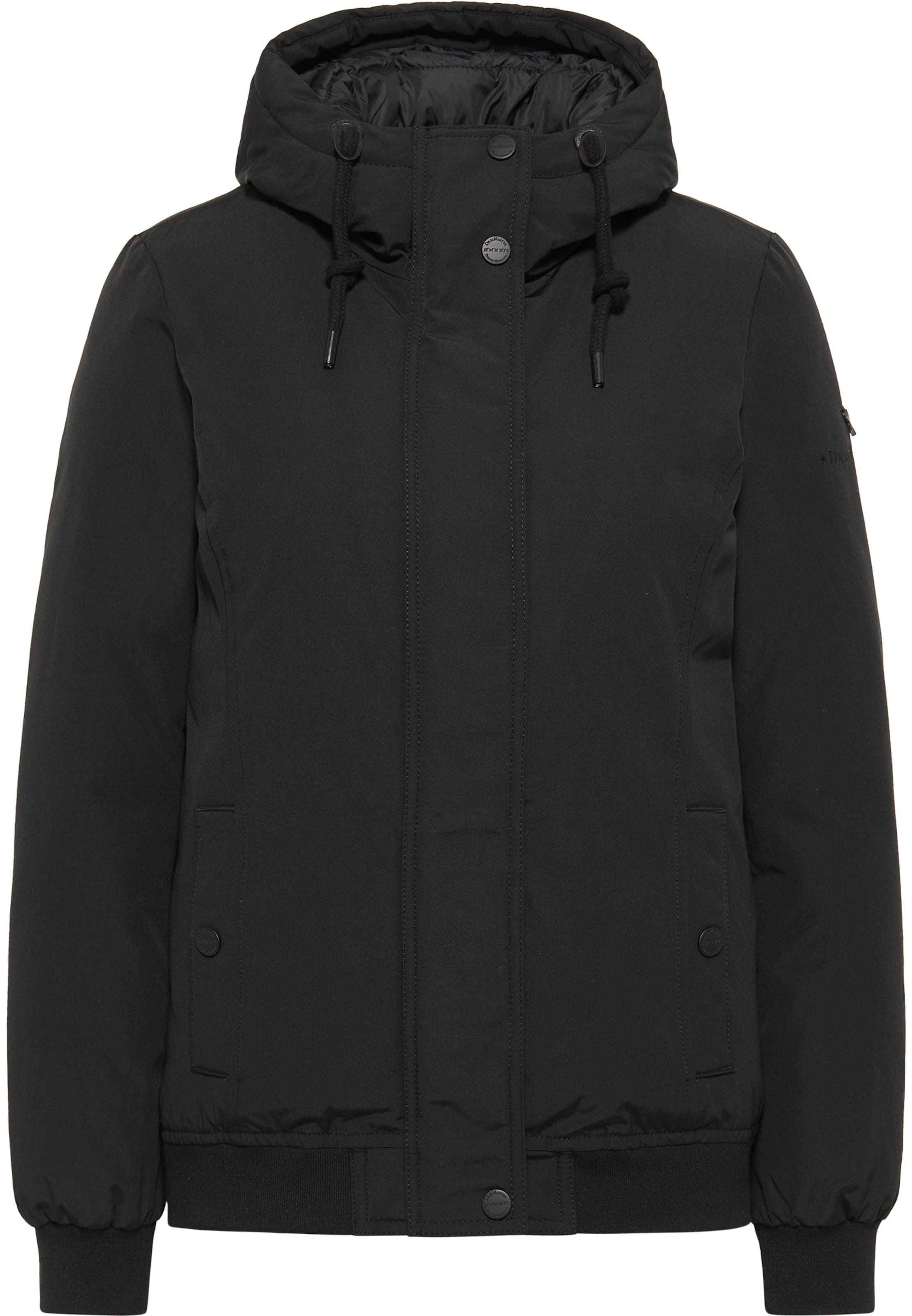 melns DreiMaster Klassik Ziemas jaka: no priekšpuses