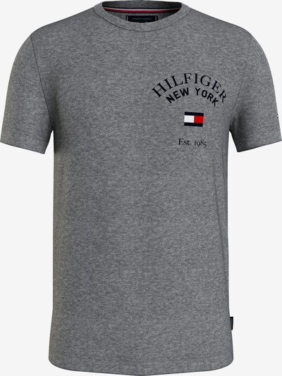 TOMMY HILFIGER Tričko 'Varsity' - námornícka modrá / tmavosivá / červená / biela, Produkt