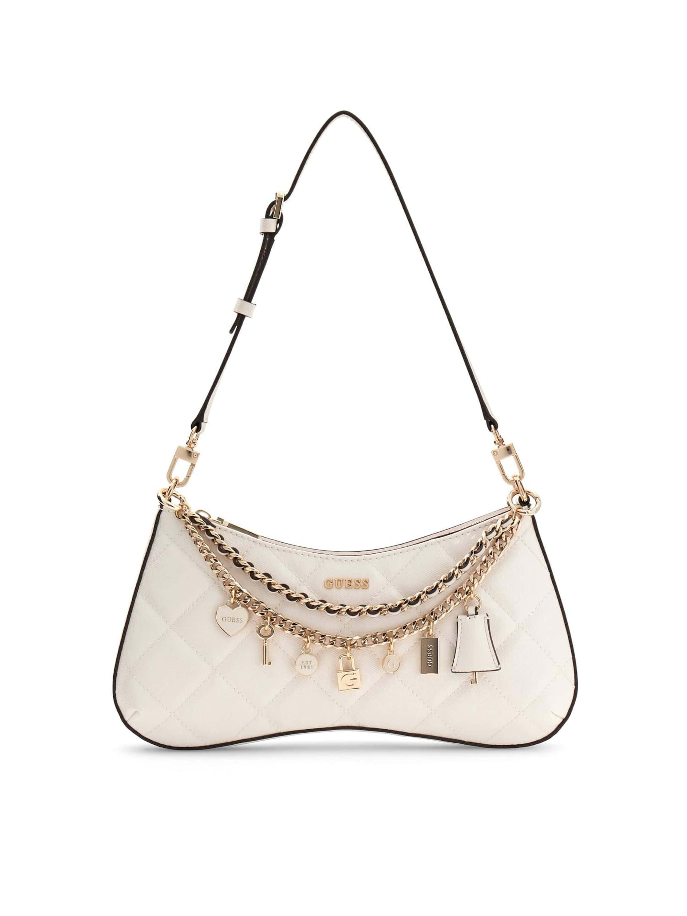 GUESS Shoulder Bag 'Libby' in Beige: front