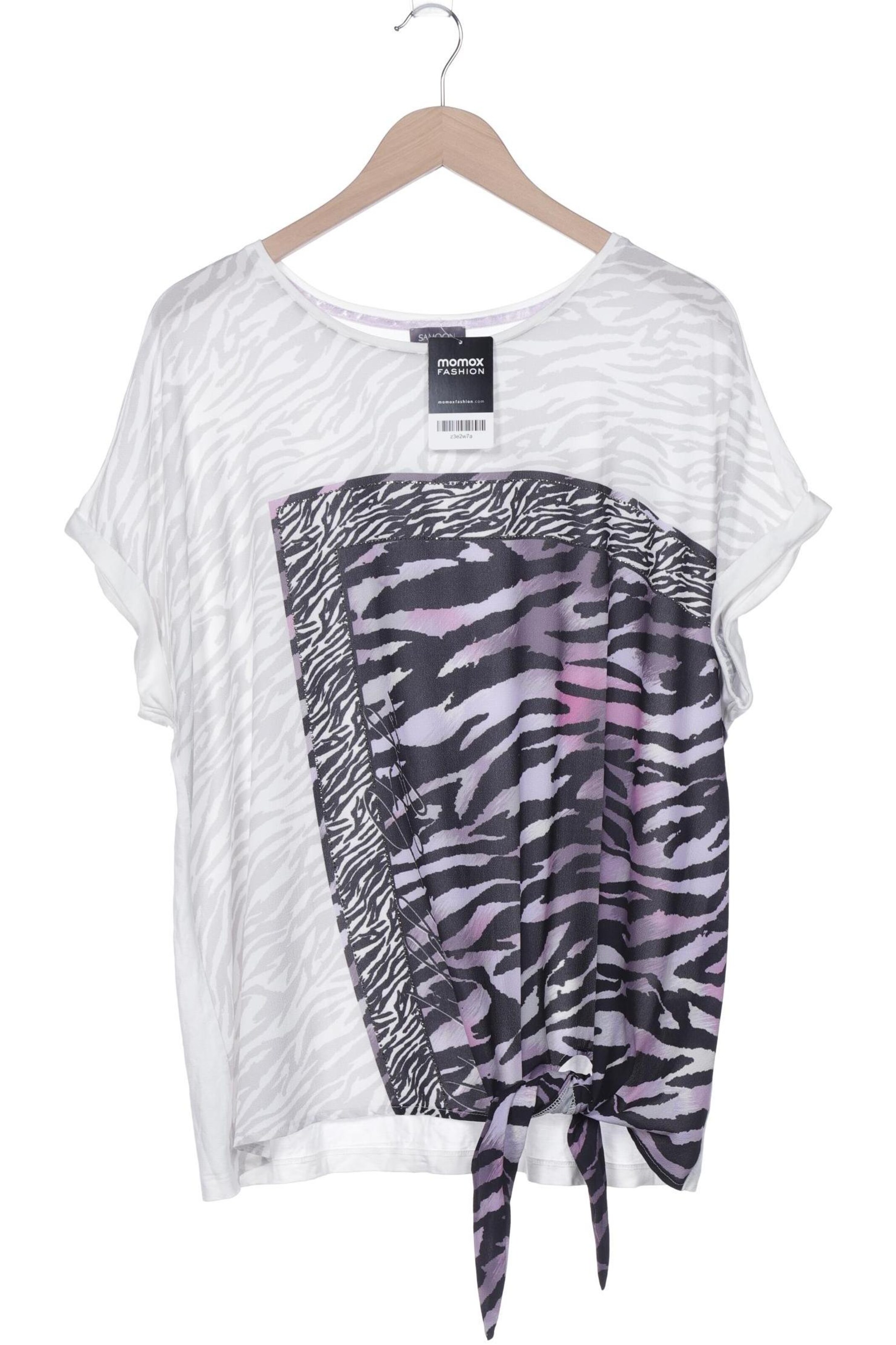 SAMOON Top & Shirt in XXL in White: front