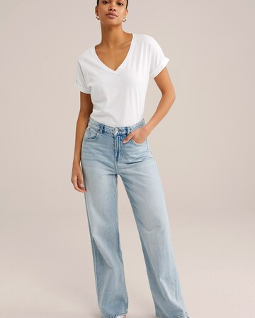 T-shirt WE Fashion en blanc