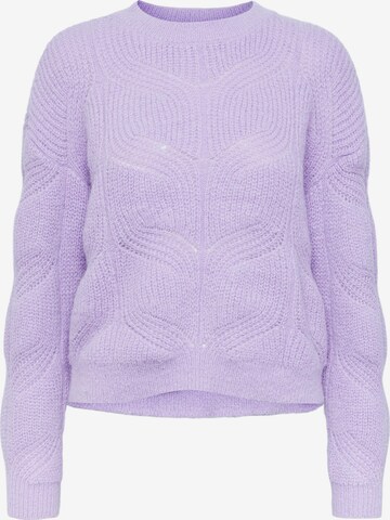 Pieces Petite - Pullover 'CORNELIA' em roxo: frente