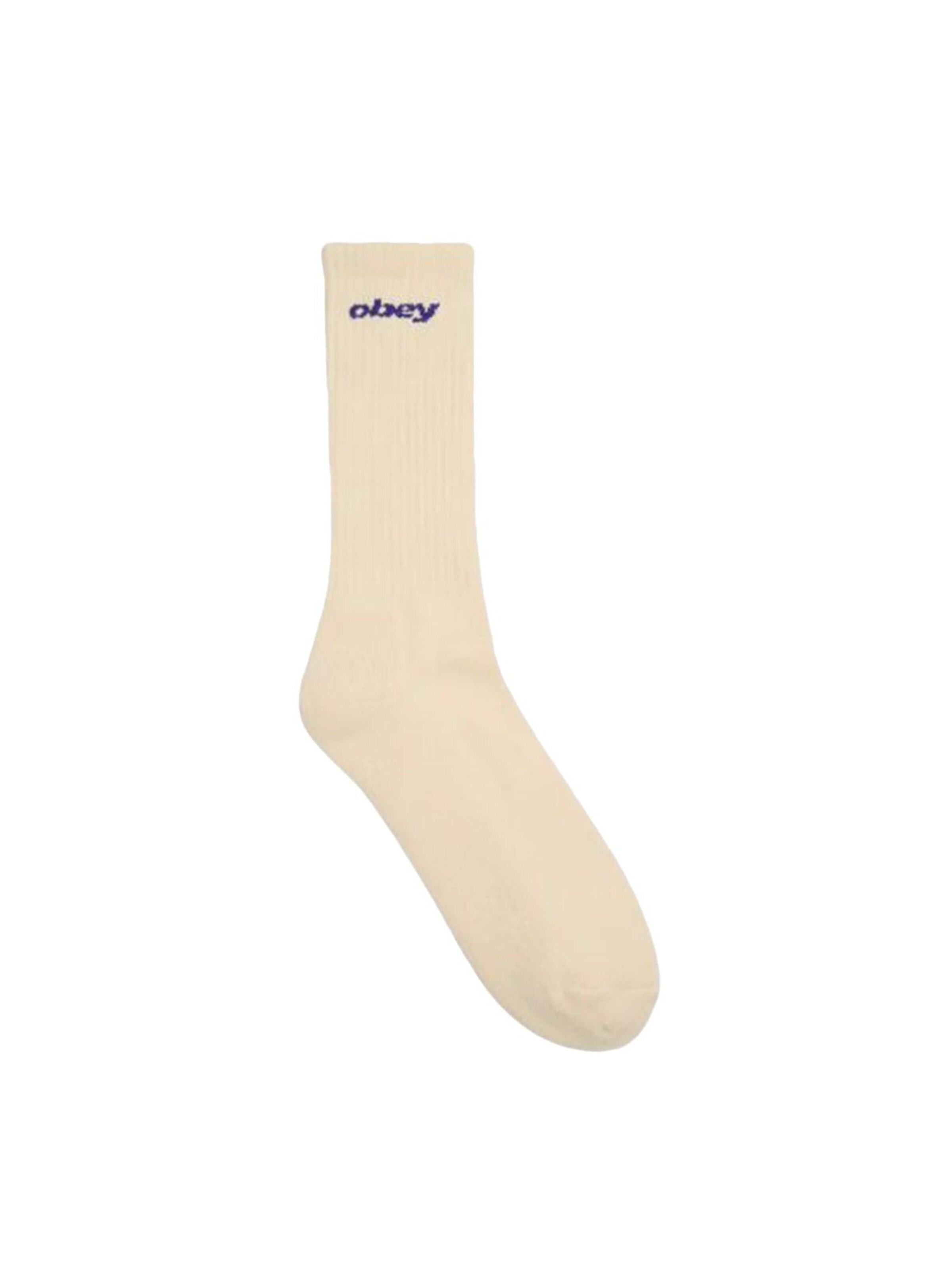Obey Socks 'Sports Logo Socks Unbleached' in 19-55 in Beige, Item view