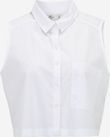 HOLLISTER - Blusa en blanco: frente