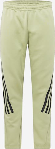 Effilé Pantalon de sport 'Future Icons' ADIDAS SPORTSWEAR en vert : devant