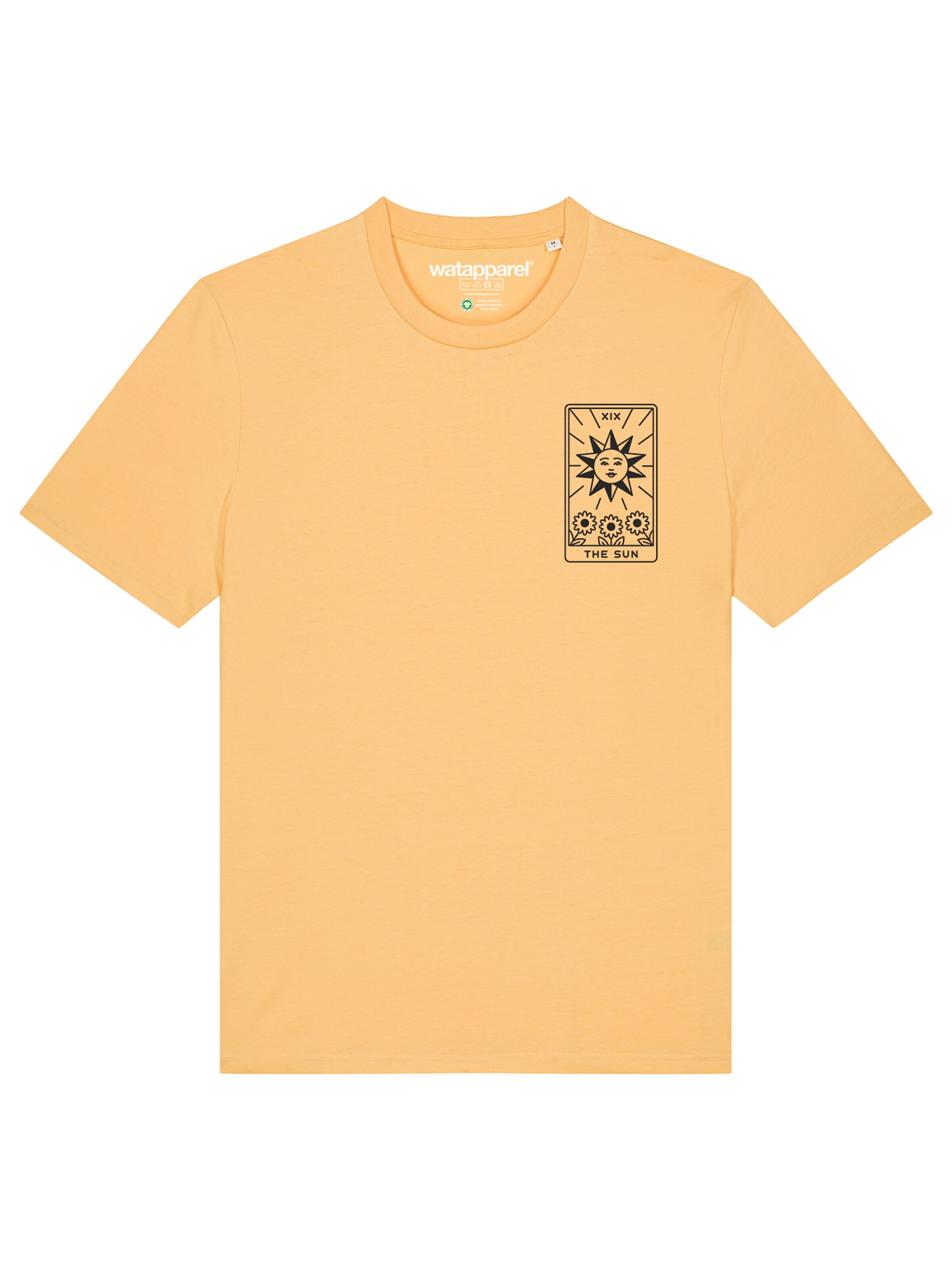 Watapparel Shirt 'Tarot The Sun' in Orange: front