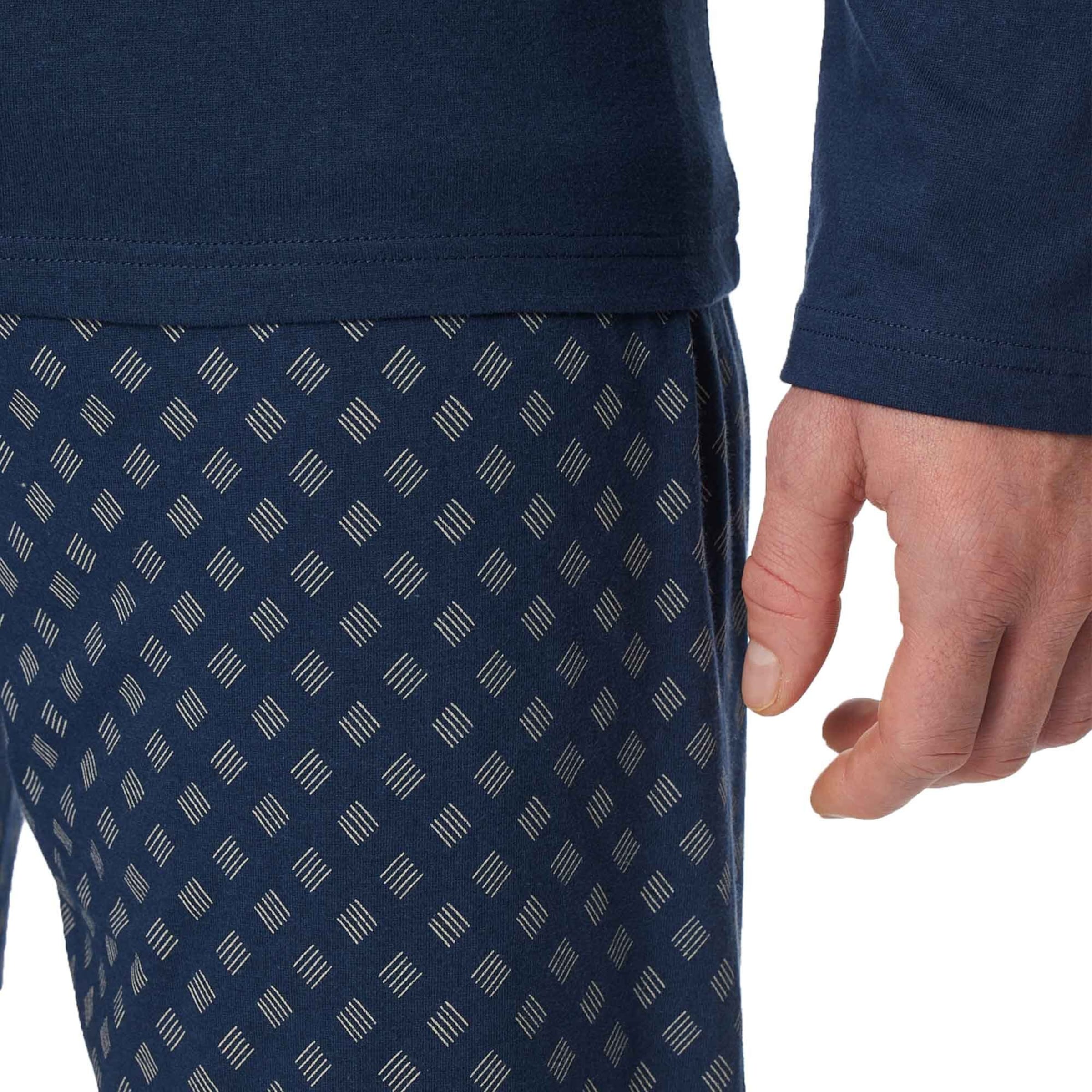 SCHIESSER - Pijama largo en azul