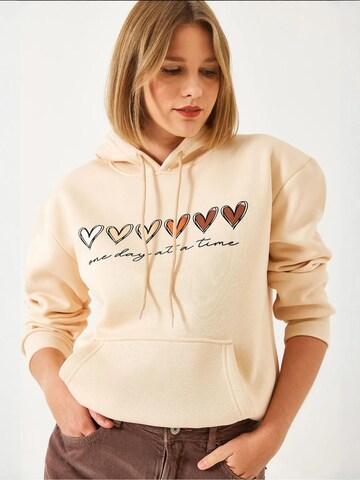 Felpa di Bianco Lucci in beige