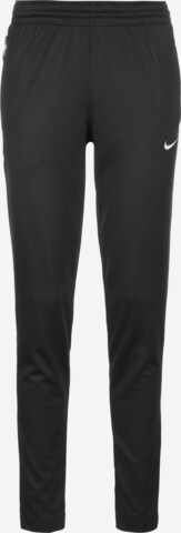 NIKE Regular Workout Pants in Black: front