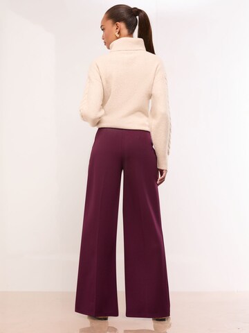 Lipsy Широкий Плиссированные брюки в Красный