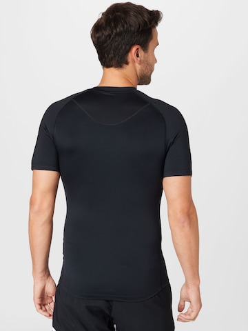 ADIDAS PERFORMANCE Performance Shirt 'Techfit 3-Stripes ' in Black