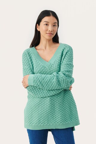 Part Two Sweater 'Fabianne' in Green: front