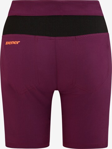 ZIENER Regular Workout Pants 'NATSU X-Function' in Purple