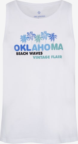 Oklahoma Jeans Shirt in White: front