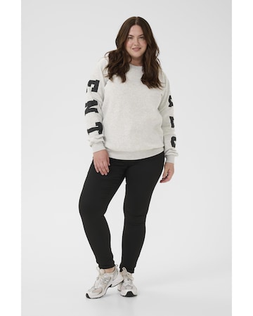 KAFFE CURVE Sweater 'KCelise' in Grey