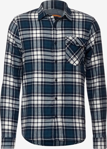 Street One MEN Button Up Shirt in Blue: front