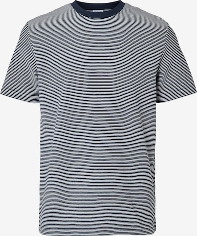 SELECTED HOMME T-Shirt en bleu nuit / blanc, Vue avec produit