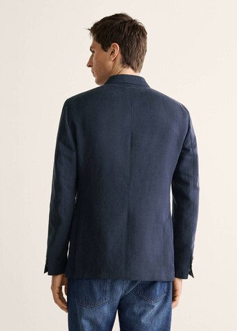 MANGO MAN Slim fit Suit Jacket 'Wave' in Blue