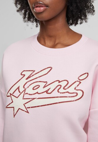 Sweat-shirt 'Varsity Star' Karl Kani en rose