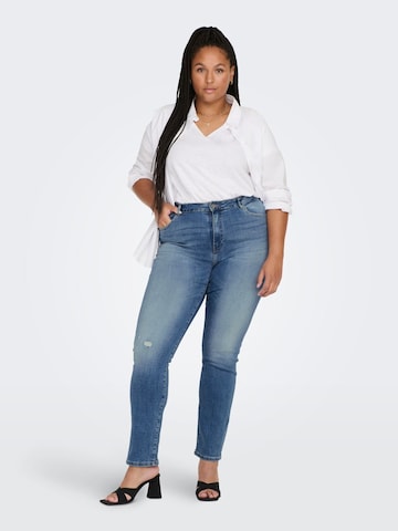 ONLY Carmakoma Regular Jeans in Blauw