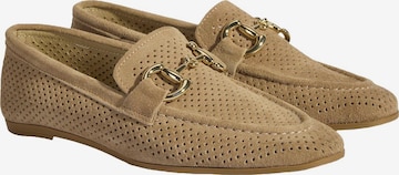 Desa Mokassin 'Slip-Ons' in Beige: Vorderseite