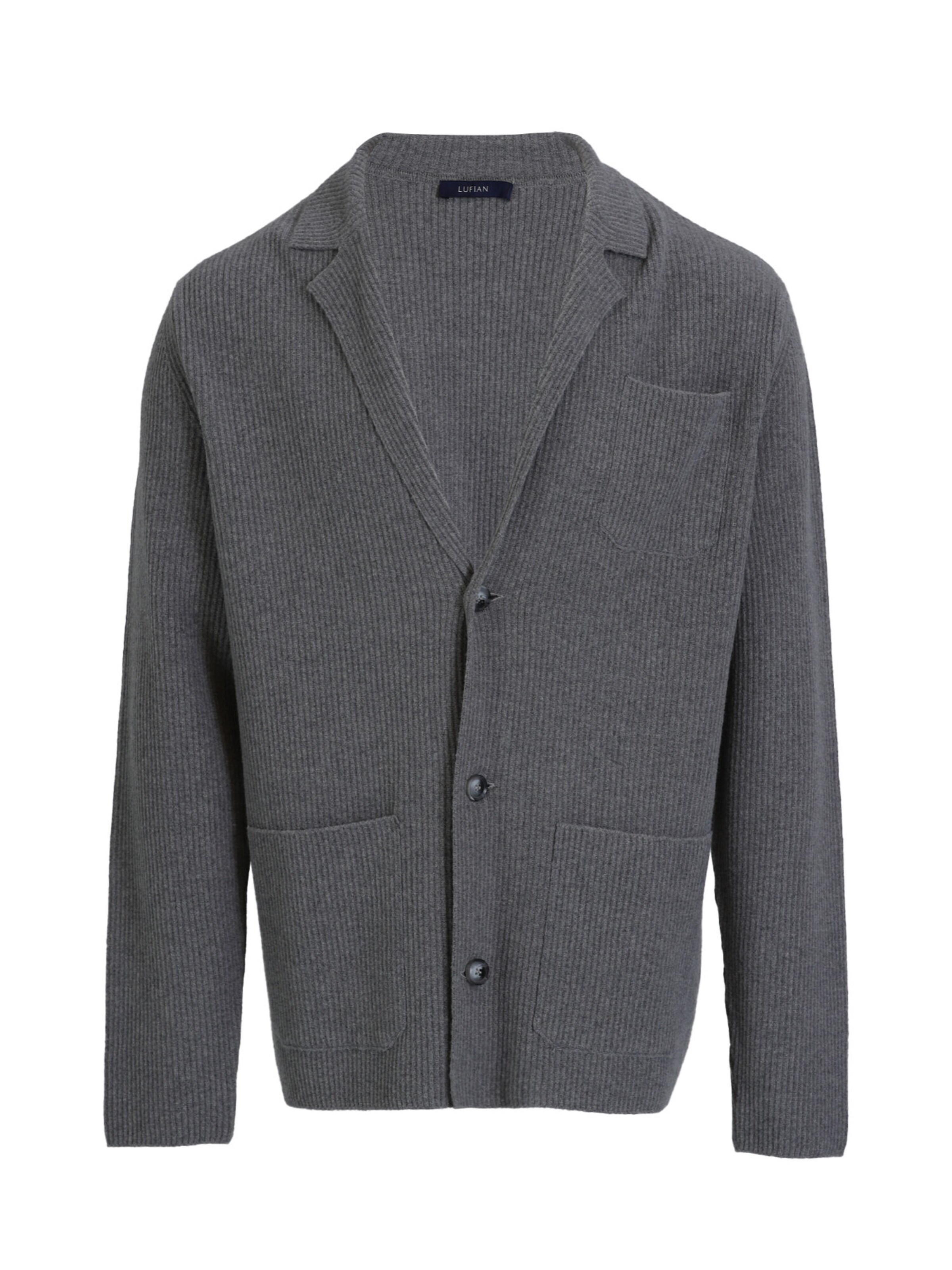 Vestes en maille Lufian en gris : devant